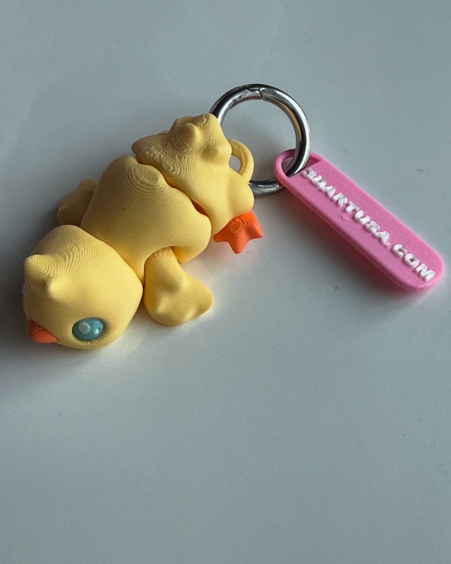 3D printed articulated cute Chick keychain