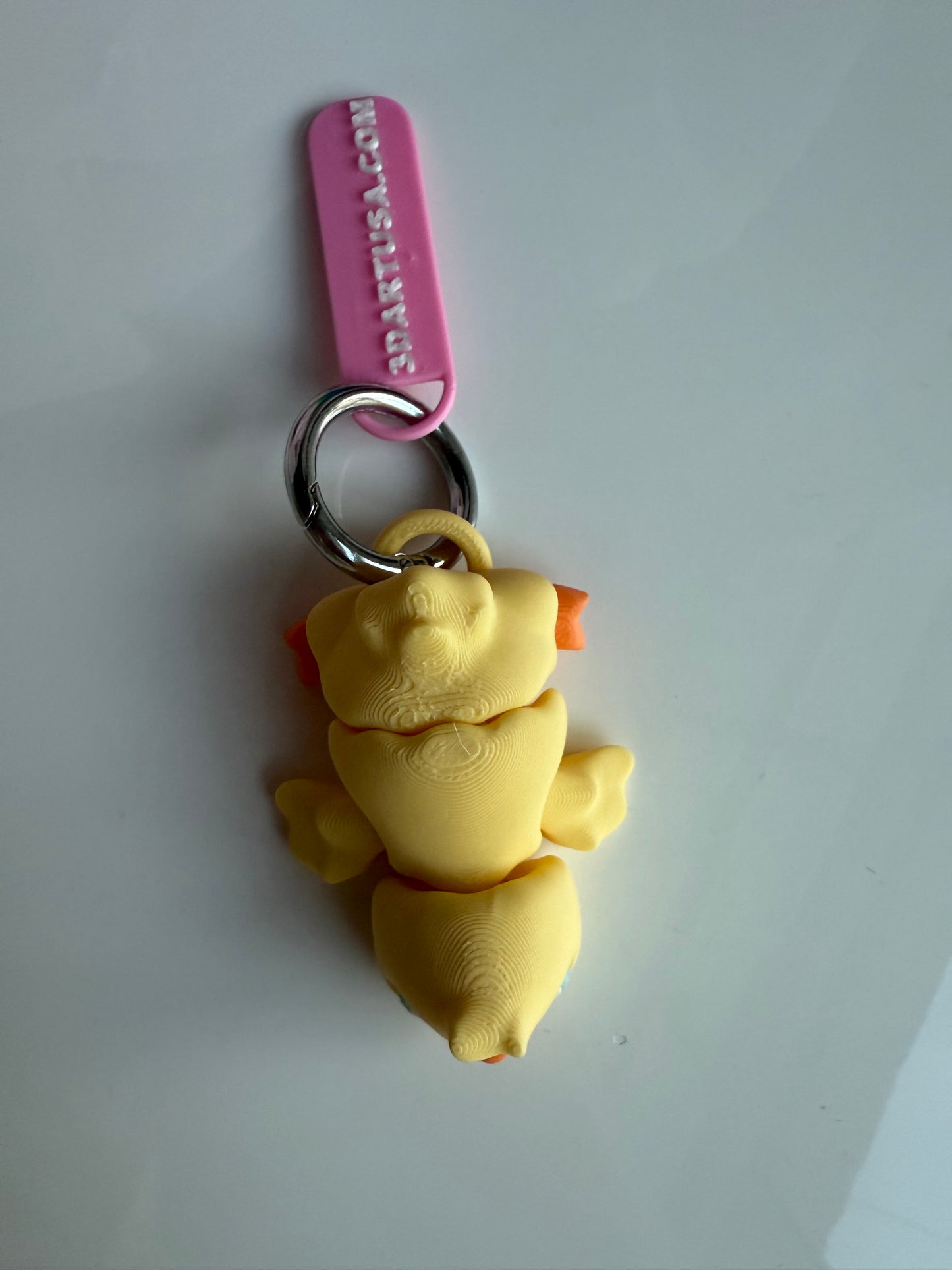 3D printed articulated cute Chick keychain