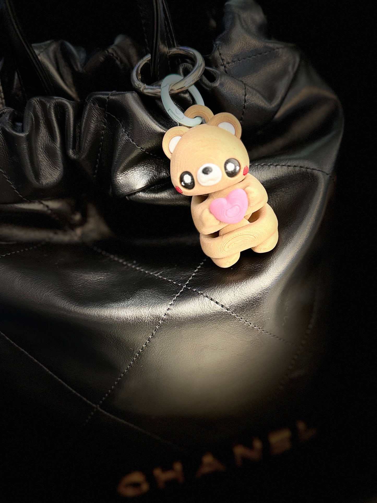 3D printed articulated cute Bear Keychain