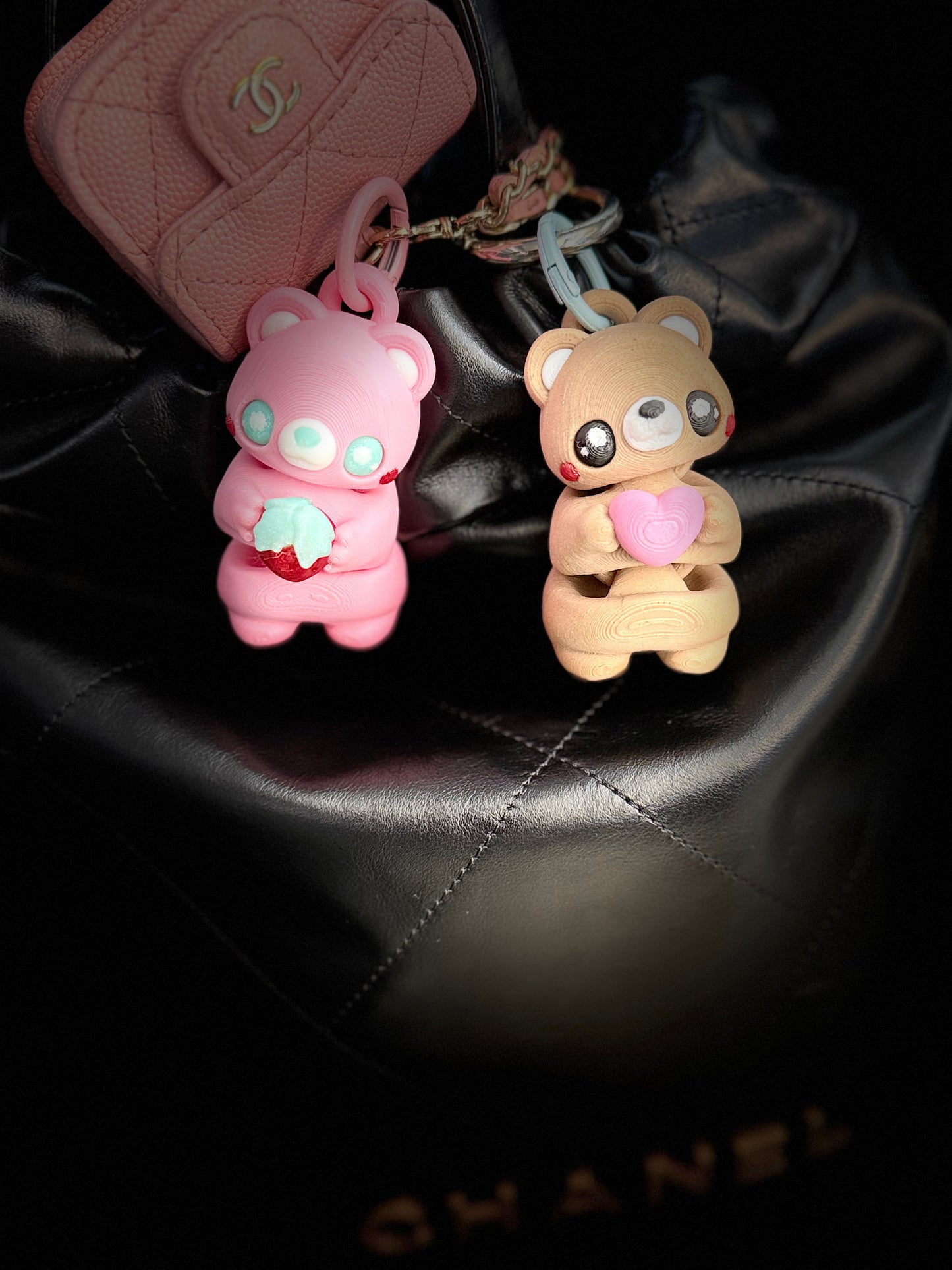 3D printed articulated cute Bear Keychain